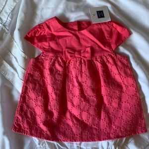 Janie & Jack pink eyelet dress